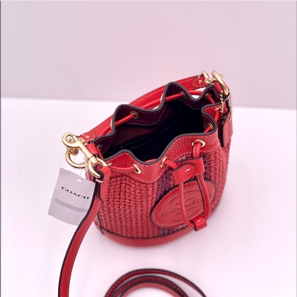 Coach Mini Dempsey Bucket Bag Crossbody With Coach Patch - Picture 8 of 12